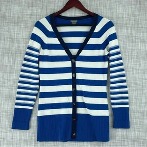 Ann Taylor Womens Size S long sleeve button down cardigan sweater *stain 1727